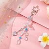 Jellyfish Glass Pendant Decorations HJEW-JM02962-02-2