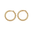 Brass Twist Ring Hoop Earrings EJEW-F378-01G-2