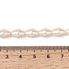 Electroplate Opaque Glass Imitation Pearl Bead Strands EGLA-H113-05B-4