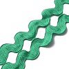 Polyester Wavy Fringe Trim Ribbon OCOR-WH0080-45A-1