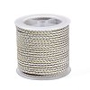 11M Polyester Braided Cord with Cotton Core & Metallic Thread OCOR-Z006-01-30-1