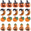 Gorgecraft 40Pcs 4 Styles Halloween Theme Opaque Resin Cabochons RESI-GF0001-09-1