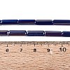 Electroplate Opaque Glass Beads Strands X-EGLA-Q132-02A-B02-4