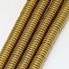 Electroplate Non-magnetic Synthetic Hematite Beads Strands G-J164B-3mm-07-1