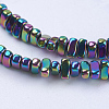 Electroplate Non-magnetic Synthetic Hematite Beads Strands G-J382-2x4x2mm-A-3