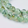 Natural Prehnite Beads Strands G-G457-8mm-03-4