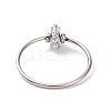 Crystal Rhinestone Flat Round Finger Ring RJEW-D120-22P-3