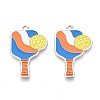 Alloy Enamel Sports Pendants ENAM-T022-66P-1