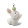 Easter Opaque Resin Pendants RESI-F062-03B-1