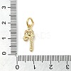 Brass Micro Pave Cubic Zirconia Pendants KK-M273-01G-R-3