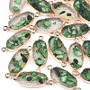 Electroplate Druzy Resin Links connectors RESI-S366-07C-1