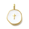 Brass with Enamel Pendants LS-KK-D295-31G-02-1