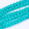 Crackle Glass Beads Strands X-CCG-Q001-4mm-15-2
