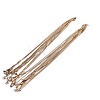 1.5mm 304 Stainless Steel Square Snake Chain Necklaces TW4888-1-5