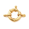 Brass Spring Ring Clasps X-KK-D407-01G-E-1