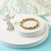 Nuggets CCB Plastic Beads Stretch Bracelet for Girl Women BJEW-JB07303-2