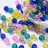 Baking Paint Crackle Glass Beads DGLA-X0006-6mm-04-1