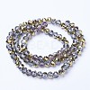 Electroplate Transparent Glass Beads Strands EGLA-A034-T4mm-Z06-2