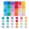 600Pcs 24 Style Transparent Plastic Beads KY-YW0001-48-1