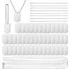 60Pcs Aluminum Big Pendants ALUM-OC0010-01B-1