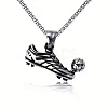 Football Soccer Shoe Alloy Pendant Necklaces FS-WG4A7BD-02-1-5