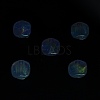 UV Plating Luminous Transparent Acrylic Beads OACR-P010-01A-3