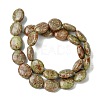 Natural Unakite Beads Strands G-K365-B08-03-3