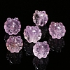 Natural Amethyst Carved Exploded Fur Nine-Tailed Fox Beads PW-WGD436F-01-3