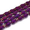 Electroplate Glass Beads Strands X1-EGLA-T025-03B-1