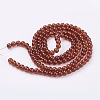 Spray Painted Crackle Glass Beads Strands CCG-Q001-6mm-16-2