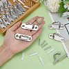 16Pcs Stainless Steel Hooks STAS-GO0001-37-3