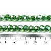 Electroplate Transparent Glass Beads Strands EGLA-A035-T6mm-A11-4