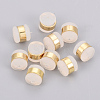 Brass Rubber Ear Nuts KK-T025-41G-1