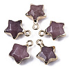 Natural Strawberry Quartz Pendants G-N326-36D-1