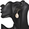 Natural Baroque Keshi Pearl Stud Dangle Earring EJEW-JE07134-2