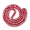 Baking Paint Transparent Glass Beads X1-DGLA-N011-8mm-06-2