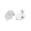 304 Stainless Steel Stud Earring Findings STAS-N097-237P-2