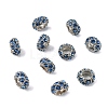 Alloy Rhinestone European Beads CPDL-H998-3-2