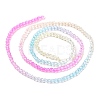 Transparent Gradient Color Glass Beads Strands GLAA-G101-2mm-07-4