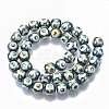 Electroplate Glass Beads Strands EGLA-T012-02D-8MM-2