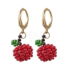 Glass Seed Beads Leverback Earrings EJEW-MZ00345-2