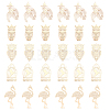 30Pcs 5 Style Brass Pendants KKC-CA0001-10-1