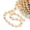 Brass Rhinestone Strass Chains CHC-T002-SS18-02C-2