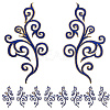 Ethnic Style Flower Pattern Computerized Embroidery Appliques PATC-WH20017-21D-6