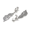 Non-Tarnish Feather 304 Stainless Steel Dangle Earrings EJEW-L283-023P-2