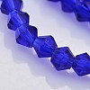 Faceted Bicone Glass Beads Strands EGLA-P017-3mm-08-3