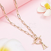 304 Stainless Steel Letter Pendant Necklaces NJEW-LP0001-52A-G-3