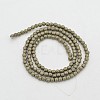 Round Non-magnetic Synthetic Hematite Beads Strands G-D617-8mm-29-2