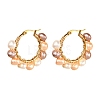4 Pairs Vintage Natural Pearl Beads Earrings for Girl Women EJEW-JE04643-2