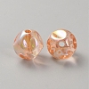Plating Acrylic Beads LS-OACR-WH20006-01G-2